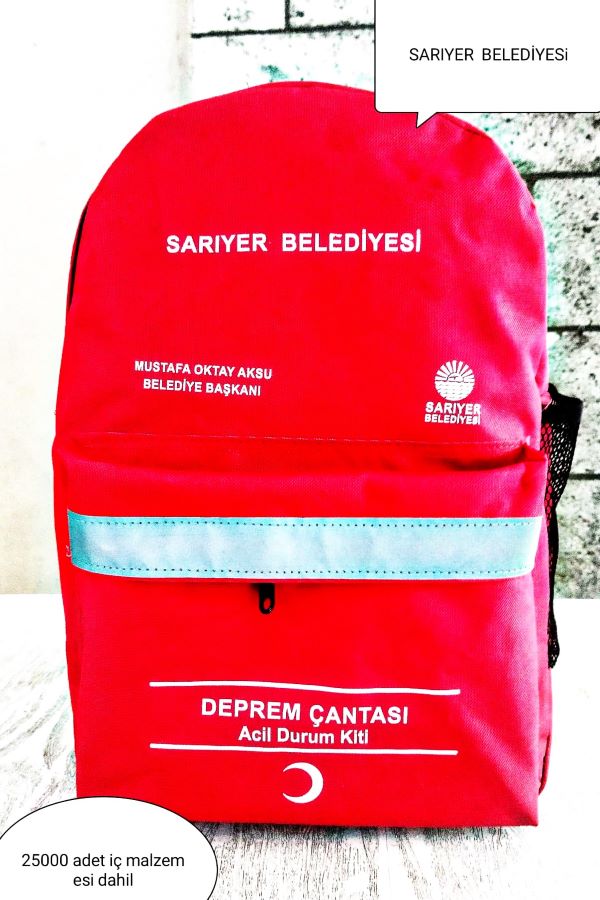 Promosyon Deprem Çantası Seti Sırt Çantası